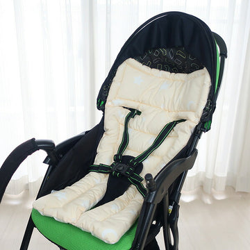 フジキ リバ-シブルベビーカー用クッション エトワールプラス クリームオレンジ【送料無料 沖縄・一部地域を除く】